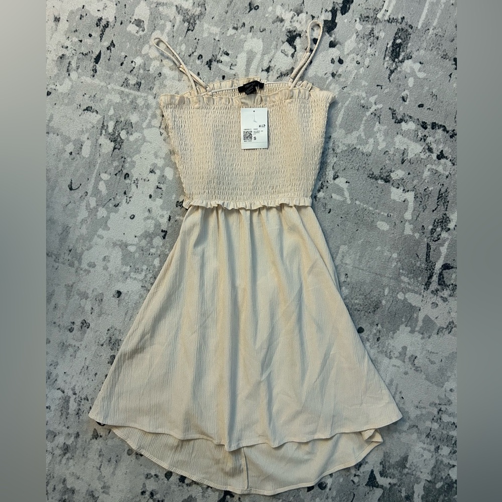 Cream Tank Top Sun Dress